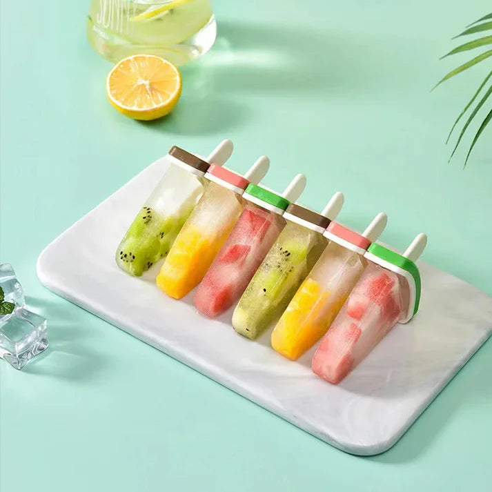 4 Pcs Sweet Fruit Ice Pop Makers