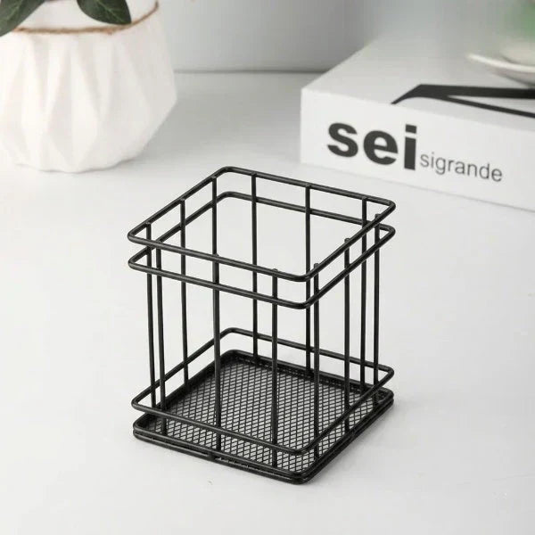 Iron Storage Basket for Desktop – Strong, Modern & Handy