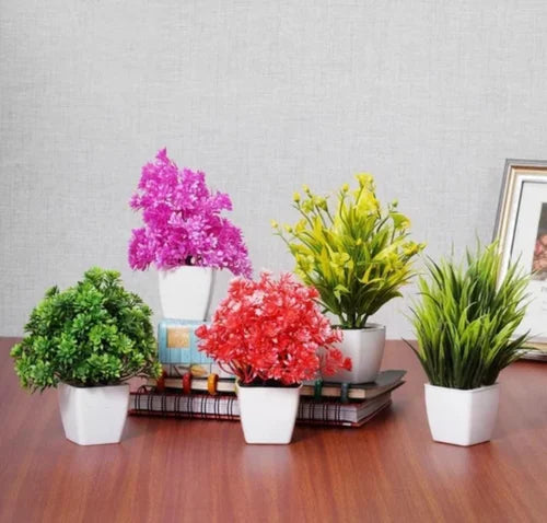 Mini Artificial Plants Set of 3 – Stylish Indoor Home Decoration