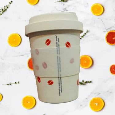 Natural Bamboo Travel Mug With Secure Silicone Closure