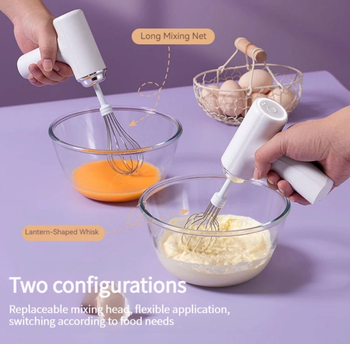 3 In 1 Electric Kitchen Mixer Food Grinder, Whisk & Beater