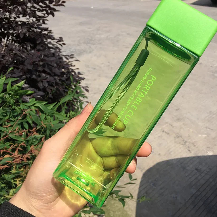 Reusable Transparent Square Travel Bottle