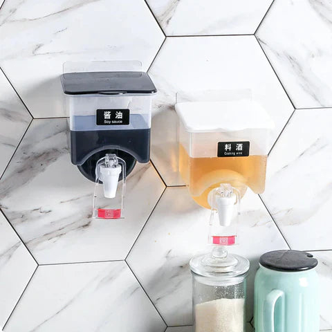Wall Mounted Dual Oil & Vinegar Dispenser
