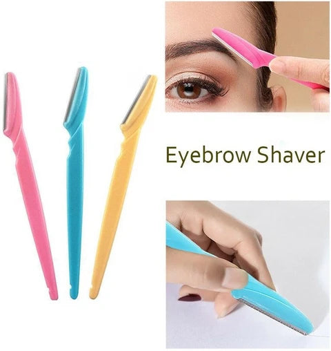 3Pcs Tinkle Eyebrow Razor For Women