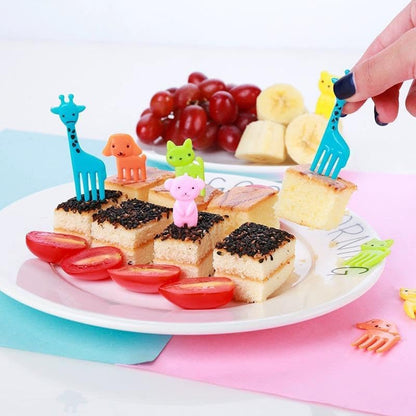 10Pcs Cartoon Fork Set, Kitchen Accessories 