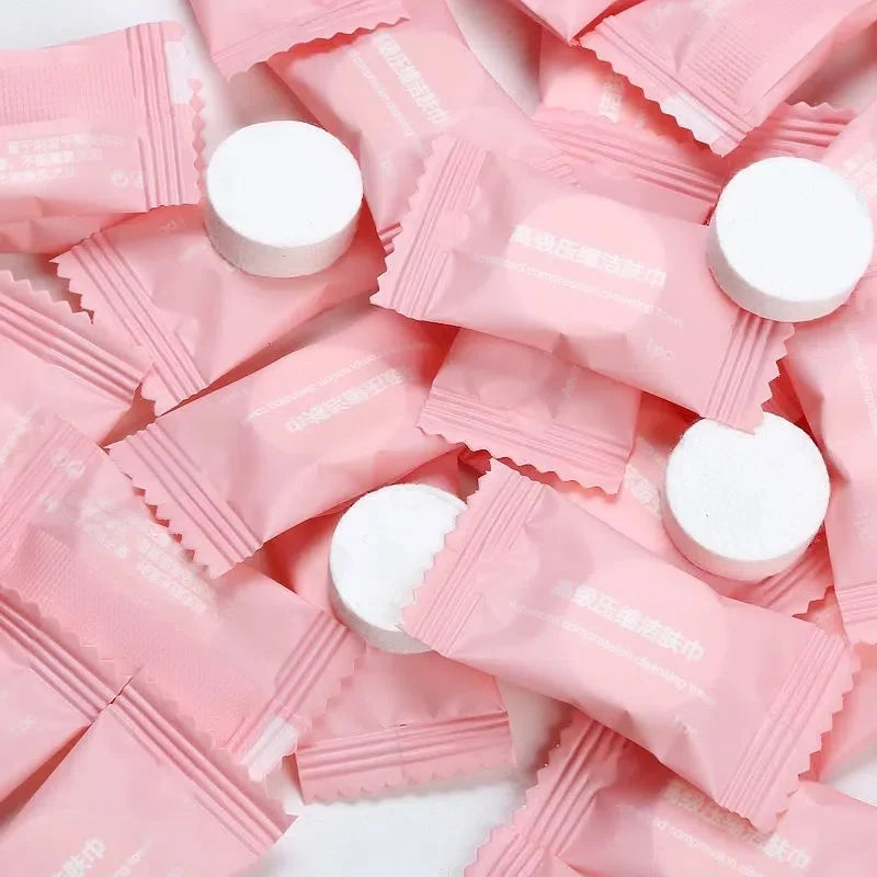 10pcs Expandable Compressed Mini Cleaning Towel Tablet, Under One Dollar