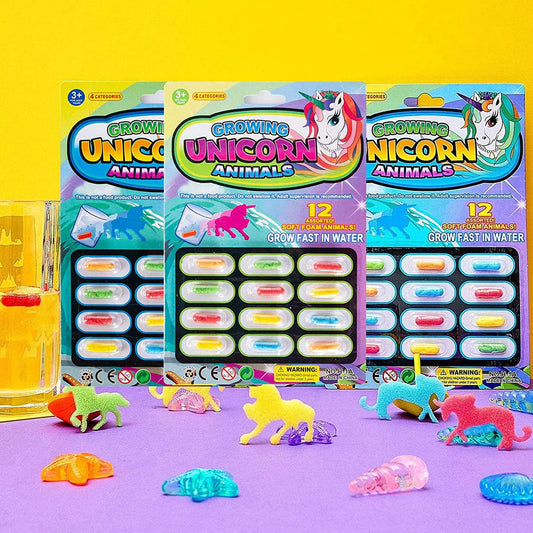 12Pcs Growing Animal Capsules, Babies nd Toys 