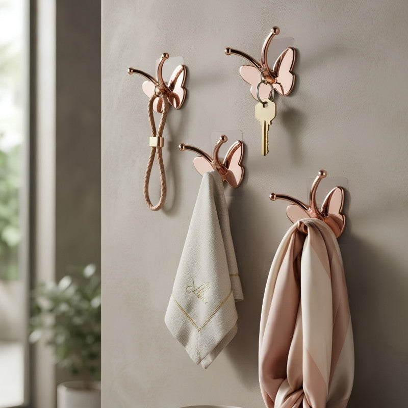 Butterfly Shaped Wall Hook Space Saving Hanging Organizer