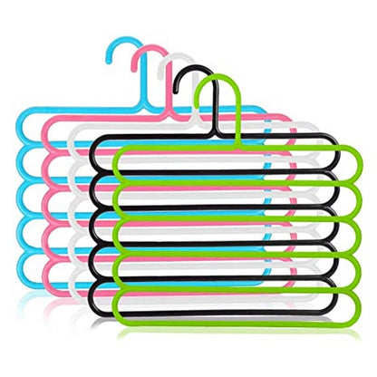 5-Layer Multifunctional Clothes Hanger (1 PC)