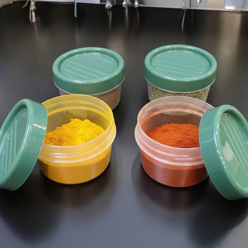 200ml Airtight Twist Lid Jars 4 Pack For Spices & Herbs