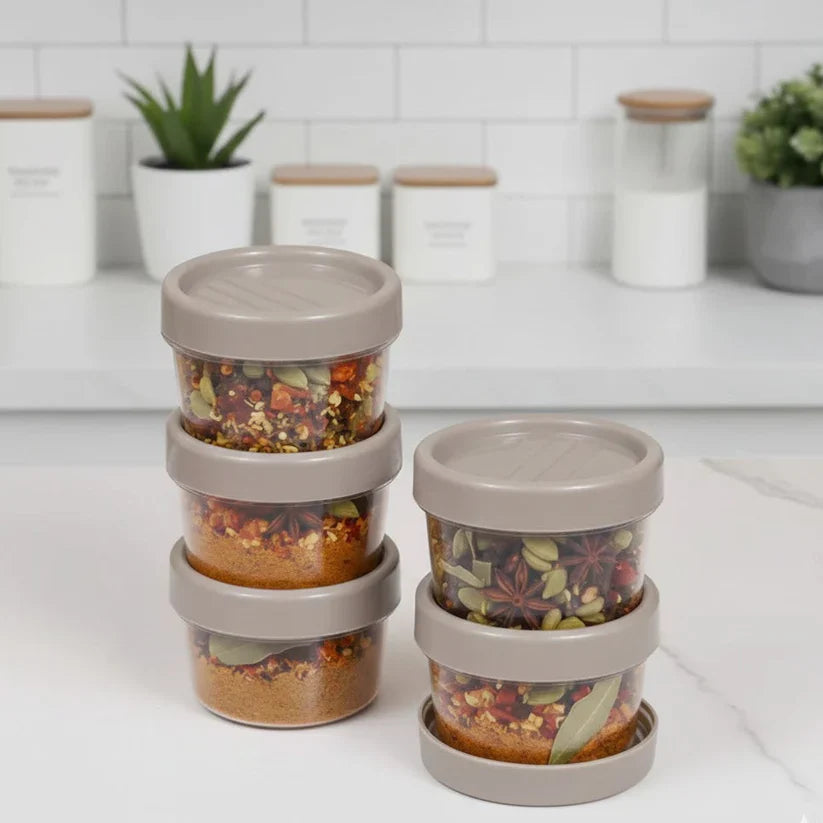 200ml Airtight Twist Lid Jars 4 Pack For Spices & Herbs
