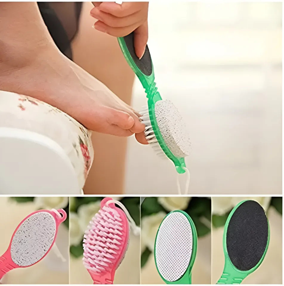 4 In 1 Foot Care Stone Callus Remover Brush Exfoliate