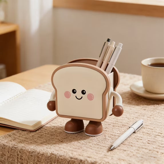 Bread Shaped Desk Organizer Creative Pen & Pencil Holder