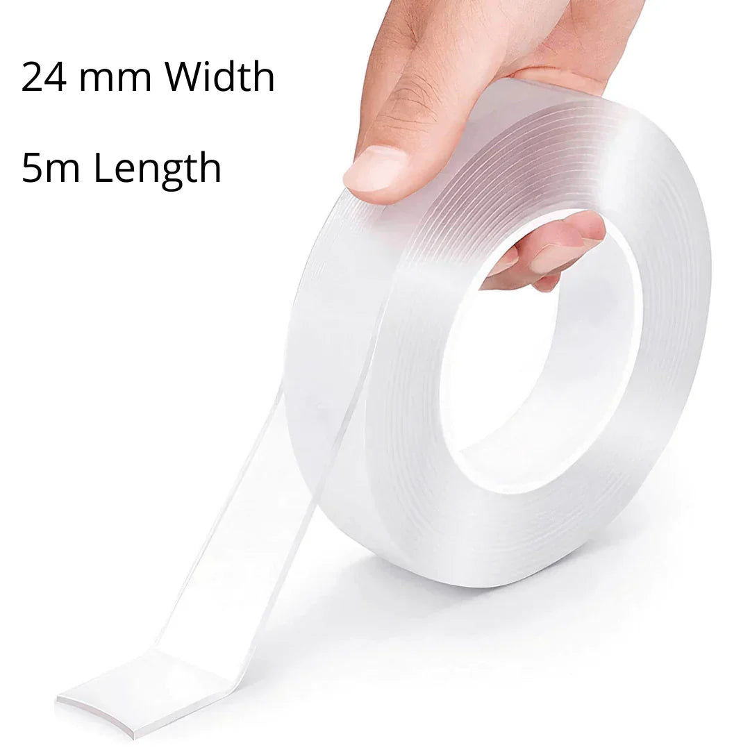 5M Nano Tape Double Sided Strong Adhesive Wall Tape Gel Sticky Multifunction Washable Reusable Carpet Poster