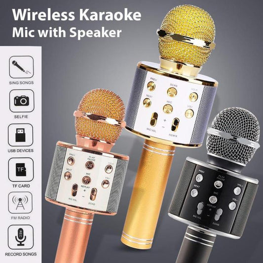 Mic and Hifi Speaker,Voice Changer, Bluetooth wireless Speaker