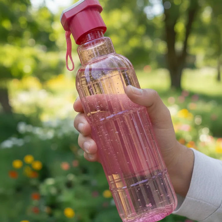 2 Pack Durable Plastic Bottles For Water & Juice