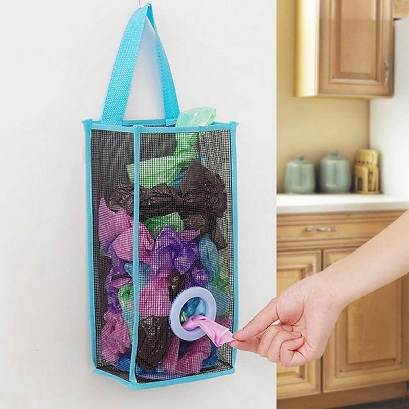 Versatile Hanging Shopper Dispenser Holder and Bag Organizer