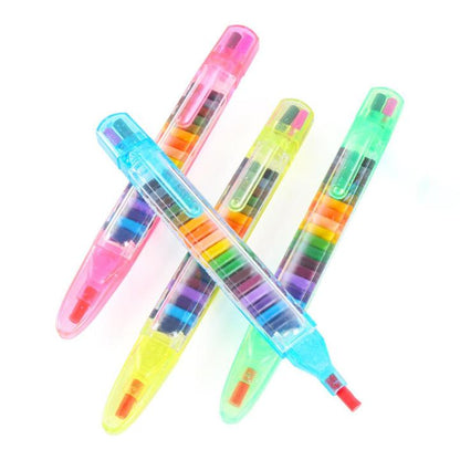 1 Pcs Multi-Colored Crayons Pen