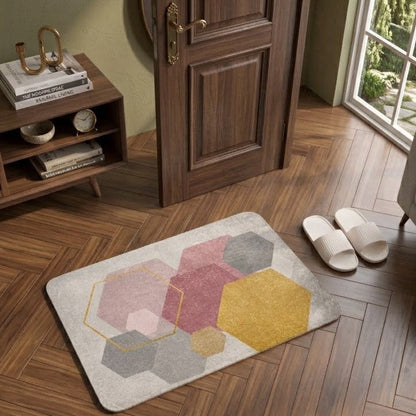 Modern Geometric Pattern Floor Mat (22x15Inch)