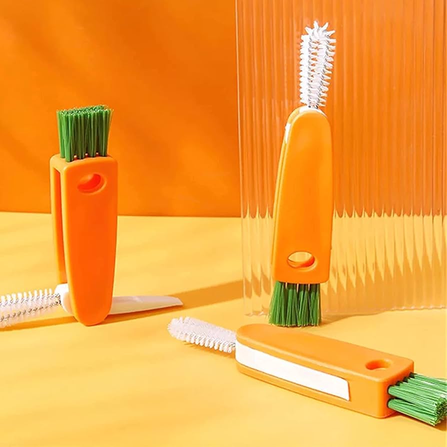 3in1 Carrot Cleaning Brush, Home and Living 