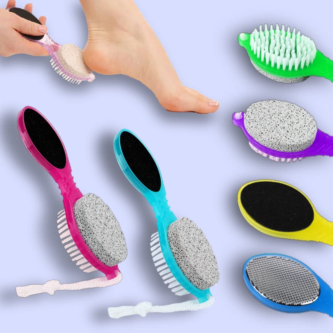 4 In 1 Foot Care Stone Callus Remover Brush Exfoliate