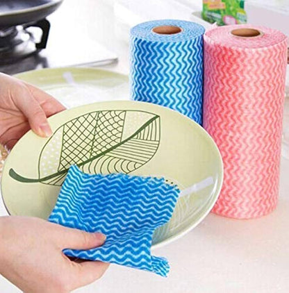 Roll of Washable Cleaning Wipes for Kitchen