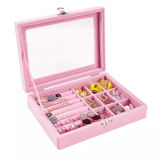 Clear Glass Jewelry Organizer