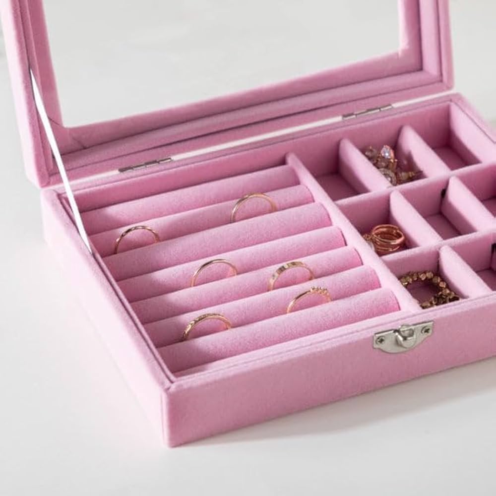 Clear Glass Jewelry Organizer