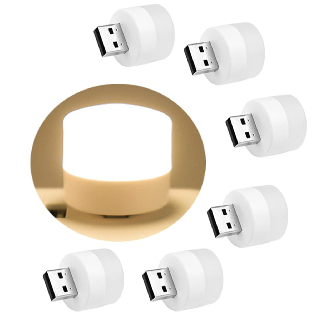Mini USB Night Light Portable LED Bulb For Study Travel & Home