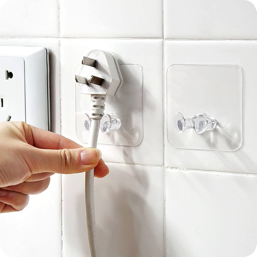 5PCS Self-Adhesive Power Strip Mounting Holders
