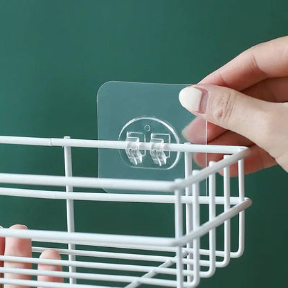 5PCS Transparent Acrylic Strong Self-Adhesive Wall Hooks