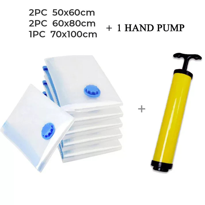 5Pcs Vacuum Seal Space Saving Bag Kit