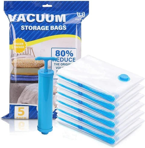 5Pcs Vacuum Seal Space Saving Bag Kit