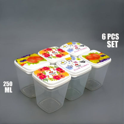 6-Piece Multipurpose Storage Jar Set – 250ml