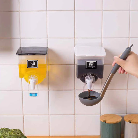 Wall Mounted Dual Oil & Vinegar Dispenser