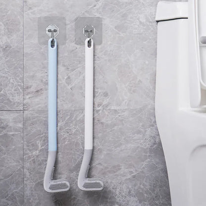 Hockey Style Toilet Cleaning Brush With Strong Bristles