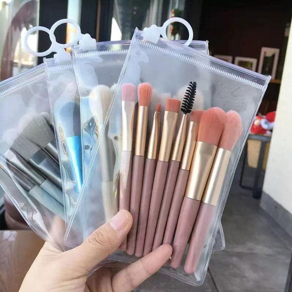 8 Pcs Travel Portable Soft Makeup Brushes Set