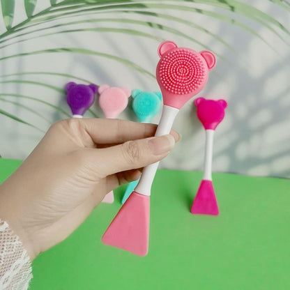 Silicone Facial Massage & Cleansing Brush Double Head