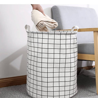 Collapsible Large Storage Laundry Basket(Random Colour/Design)