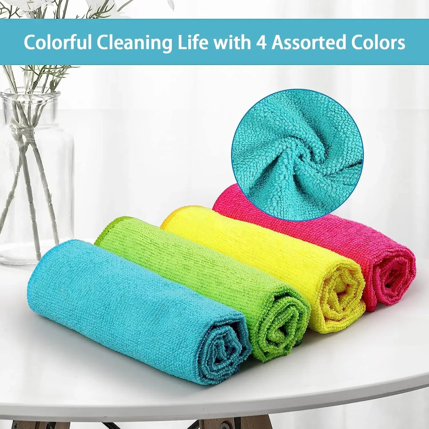 6PCS High Absorbency Reusable Microfiber Cloth Set