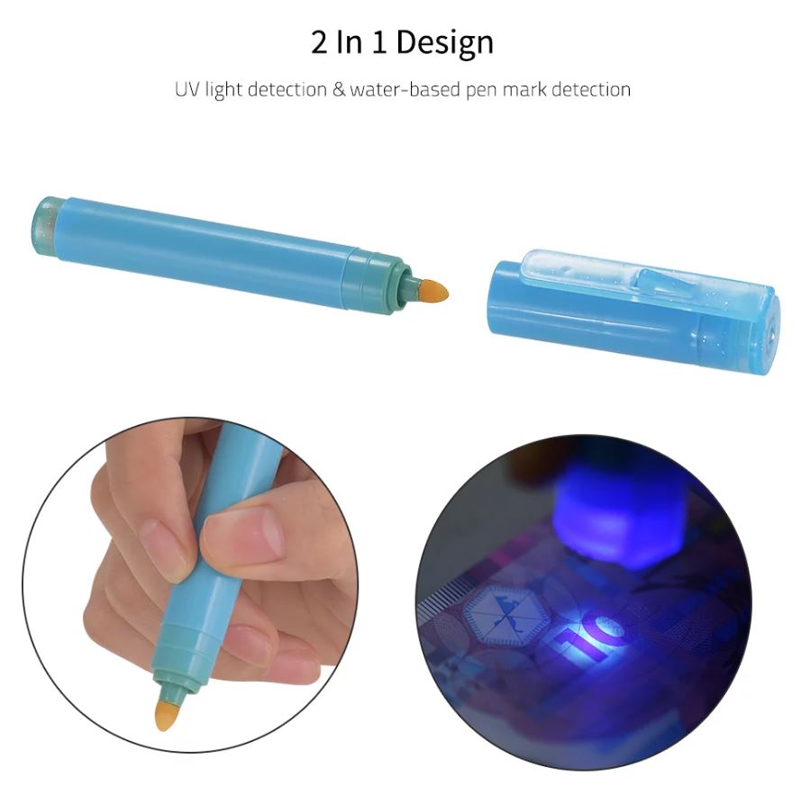 Fake Note Detection Pen Currency Verification Tester