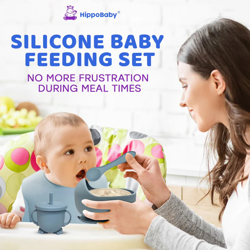 8PCS All In One Silicone Toddler Feeding Kit