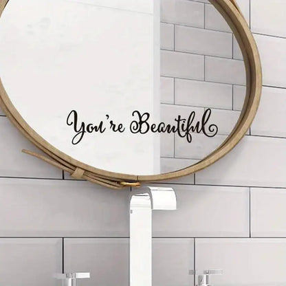 You're Beautiful Wall Decor Sticker