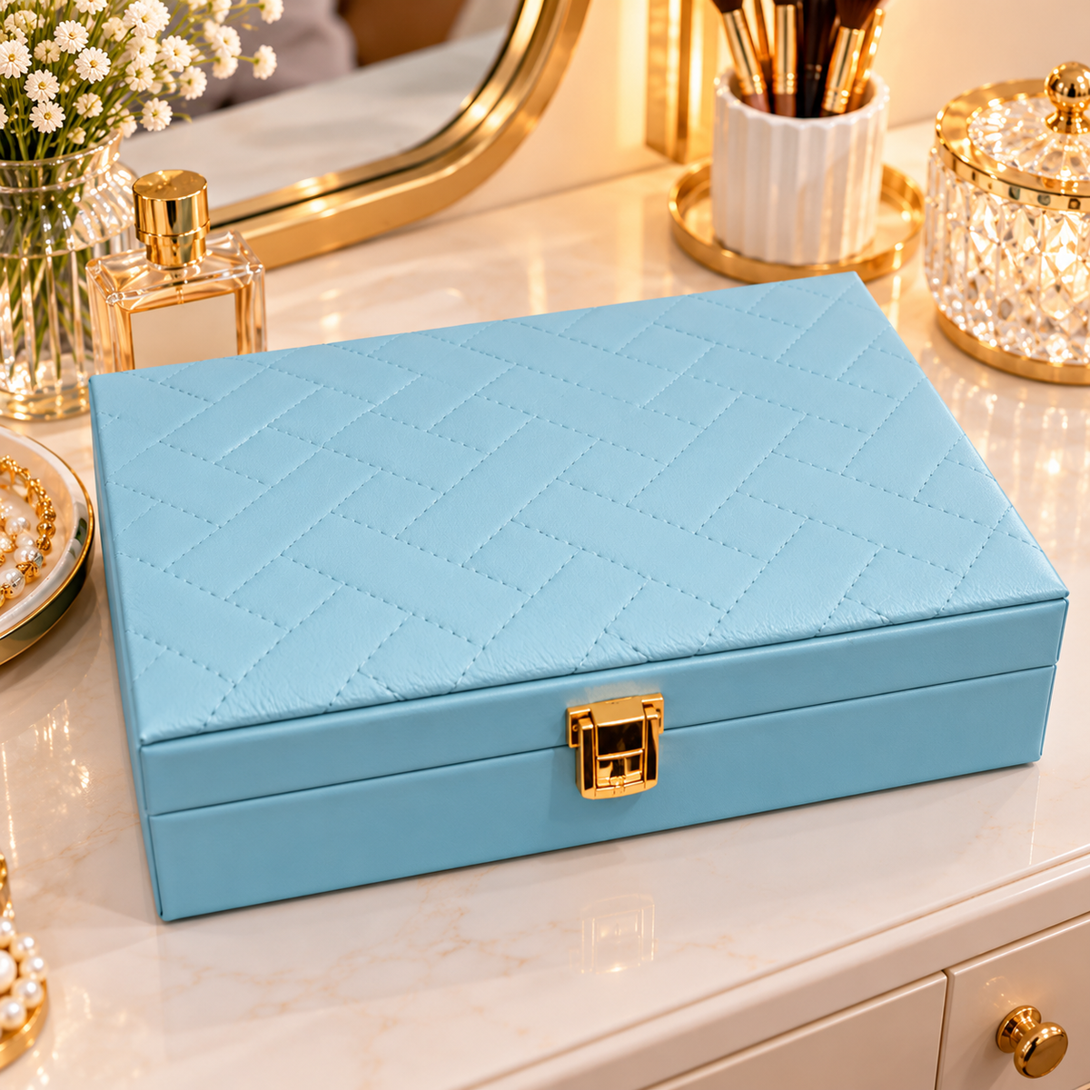 Multipurpose Jewelry Storage Box Ring Holder & Accessory Organizer