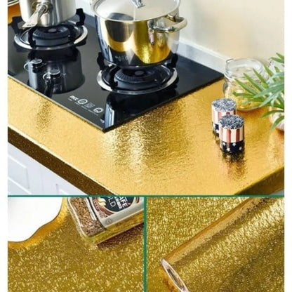 Gold Self-Adhesive Kitchen Foil Sheet (60x200cm)