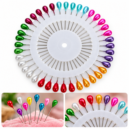 Pearl Style Hijab Pins Multi Color Decorative Scarf Pins