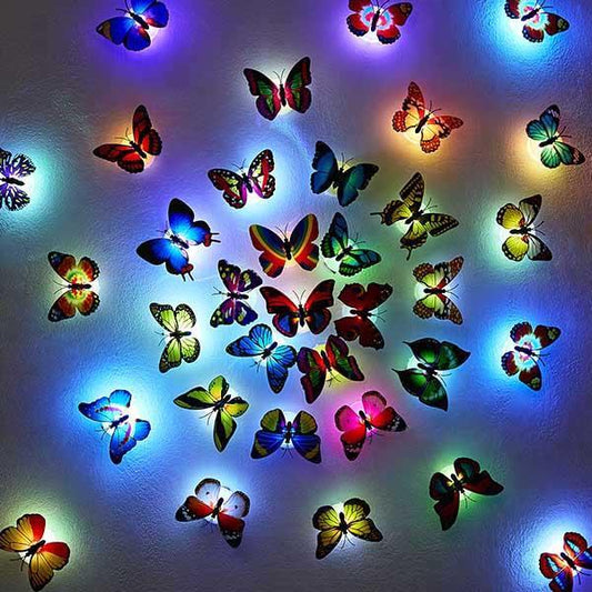 10 Pcs Butterfly LED Night Lights