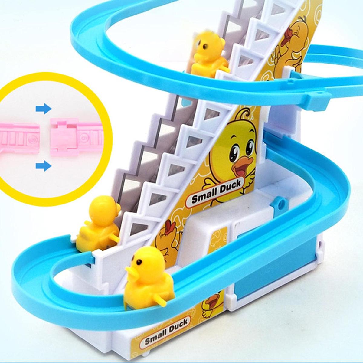 Ducks Roller Coaster Toy with Flashing LED Lights and Music