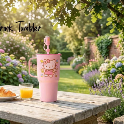 Cute Printed Plastic Tumbler Cup (Assorted Designs)