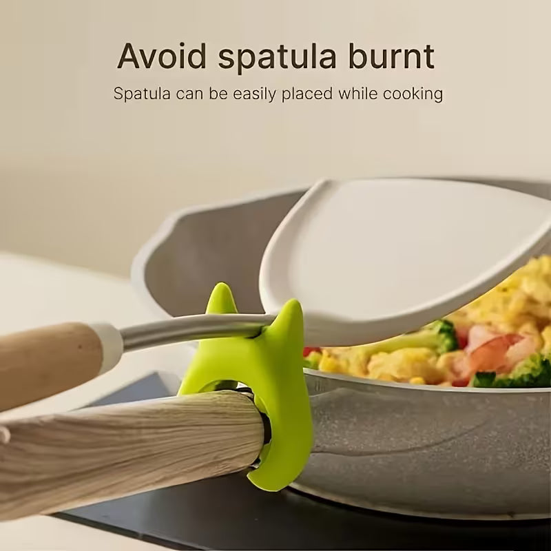 Cat-Shaped Silicone Pot Handle Grip ??Kitchen Handle Holder